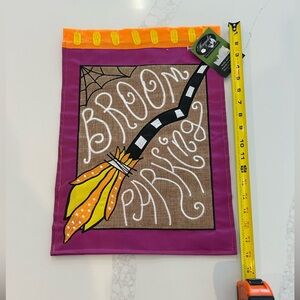 Halloween Broom Parking Decorative Garden Flag